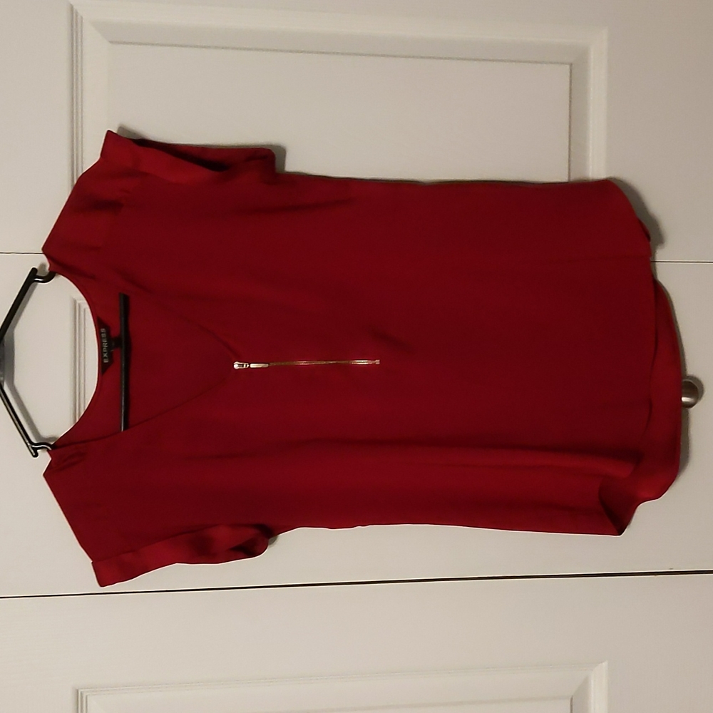 Maroon silky dress t shirt